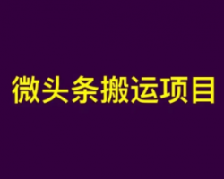 适合新手小白操作的，微头条复制粘贴赚钱项目