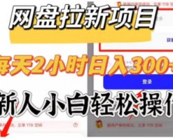 迅雷网盘拉新赚钱项目，外面收费2880